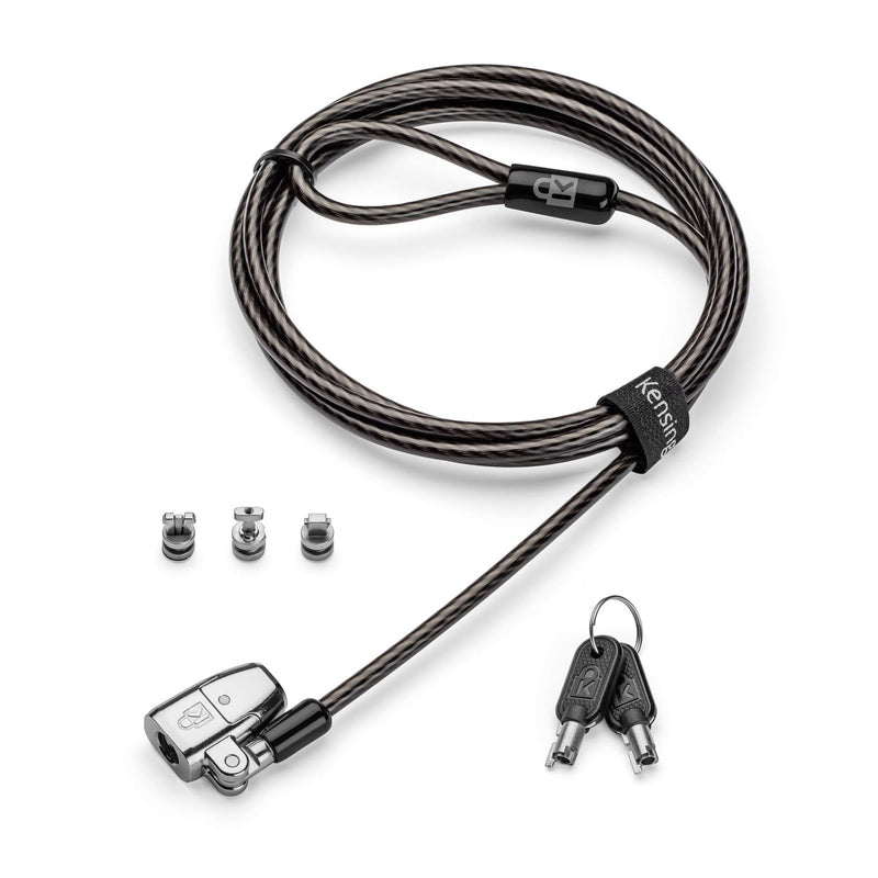 Kensington ClickSafe 2.0 3-in-1 Keyed Laptop Lock (T-Bar, Nano & Wedge Anchors