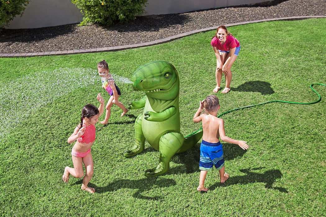 Bestway 52294 BW52294 Dinomite Dinosaur Sprinkler, Kids Inflatable Garden Water Toys, Colour