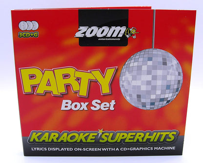 Zoom Karaoke CD+G - Party Superhits - Triple CD+G Karaoke Pack