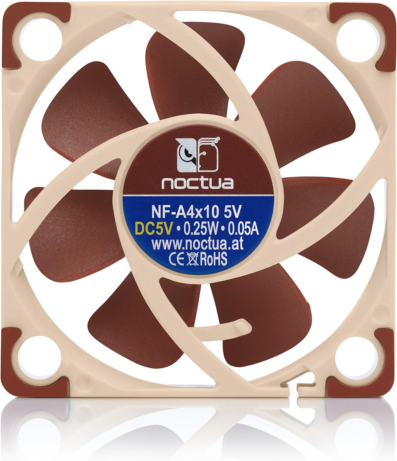 Noctua NF-A4x10 5V, Premium Quiet Fan, 3-Pin, 5V Version (40x10mm, Brown)