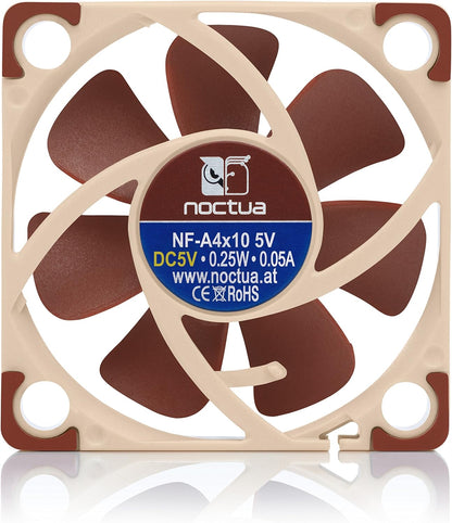 Noctua NF-A4x10 5V, Premium Quiet Fan, 3-Pin, 5V Version (40x10mm, Brown)