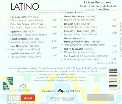 ORFEON DONOSTIARRA. LATINO