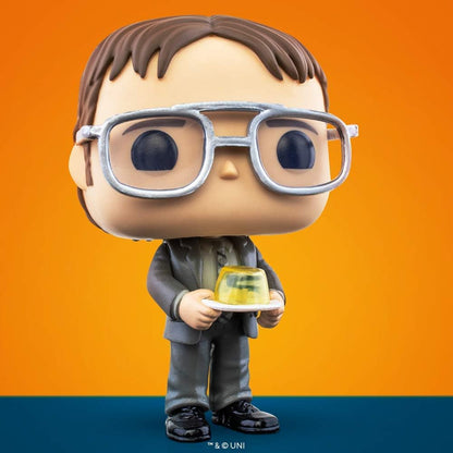 Funko POP! TV: The Office - Dwight Schrute Mit Jello Stapler - Vinyl-Sammelfigur - Geschenkidee - Offizielle Handelswaren - Spielzeug Für Kinder Und Erwachsene - TV Fans - Modellfigur Für Sammler