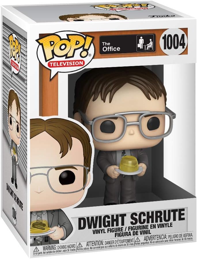 Funko POP! TV: The Office - Dwight Schrute Mit Jello Stapler - Vinyl-Sammelfigur - Geschenkidee - Offizielle Handelswaren - Spielzeug Für Kinder Und Erwachsene - TV Fans - Modellfigur Für Sammler
