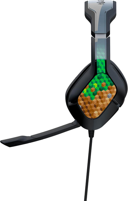 Gioteck HC2 Cuffie da gioco stereo cablate per PS5, PS4, Xbox Series S|X, Xbox One, PC - Set di adesivi mimetici scuri, Set di adesivi cubi, Set di adesivi mimetici chiari camouflage