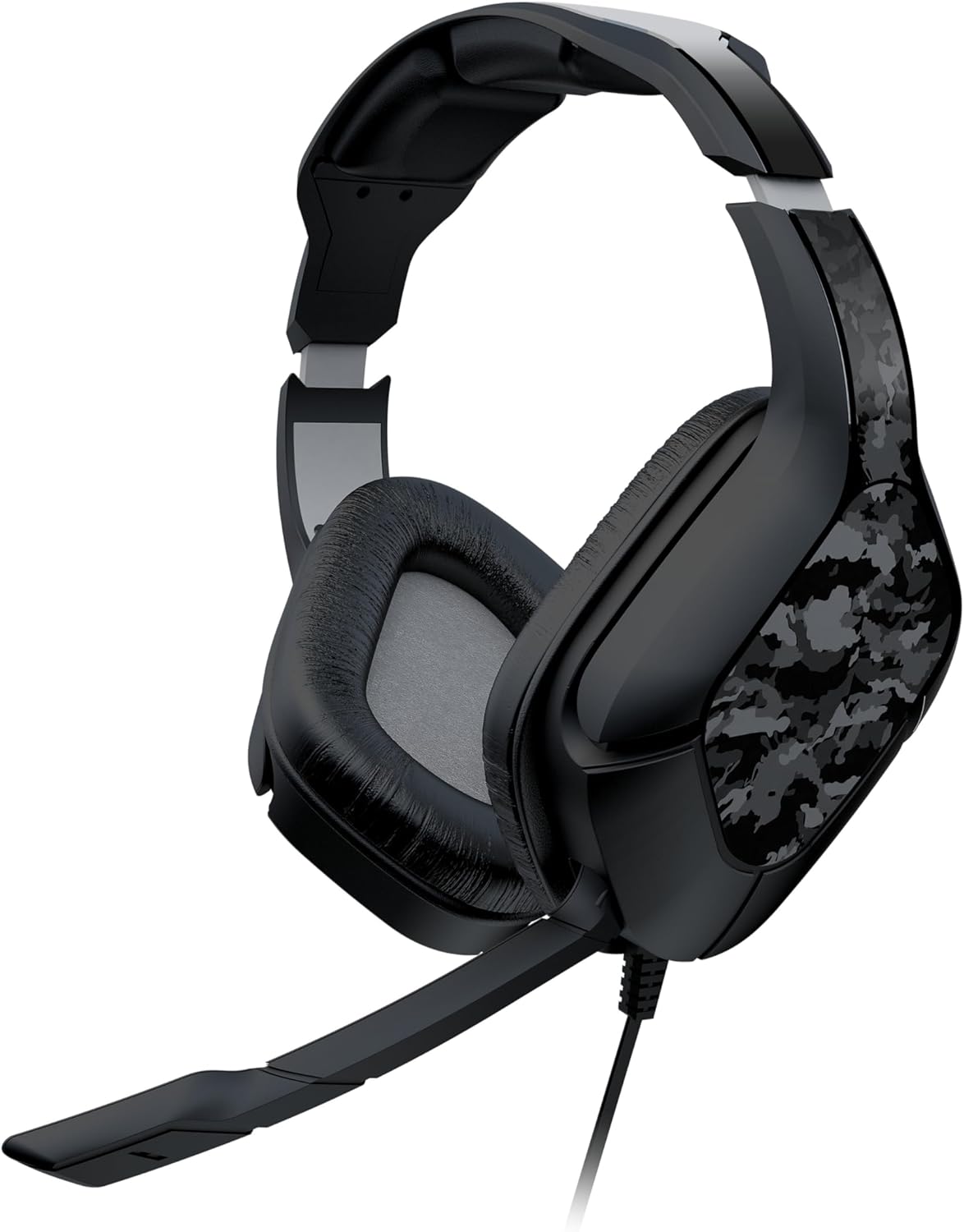 Gioteck HC2 Cuffie da gioco stereo cablate per PS5, PS4, Xbox Series S|X, Xbox One, PC - Set di adesivi mimetici scuri, Set di adesivi cubi, Set di adesivi mimetici chiari camouflage