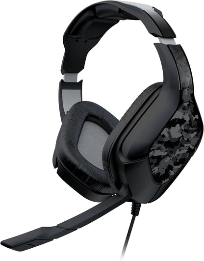 Gioteck HC2 Cuffie da gioco stereo cablate per PS5, PS4, Xbox Series S|X, Xbox One, PC - Set di adesivi mimetici scuri, Set di adesivi cubi, Set di adesivi mimetici chiari camouflage