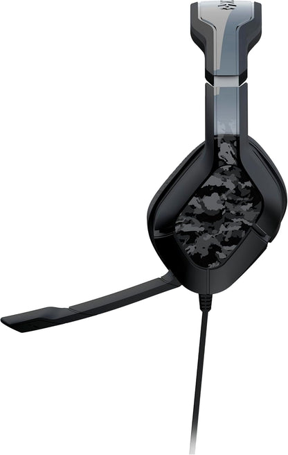 Gioteck HC2 Cuffie da gioco stereo cablate per PS5, PS4, Xbox Series S|X, Xbox One, PC - Set di adesivi mimetici scuri, Set di adesivi cubi, Set di adesivi mimetici chiari camouflage