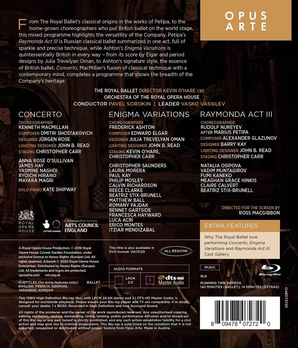Concerto / Engima Variations / Raymonda Act III