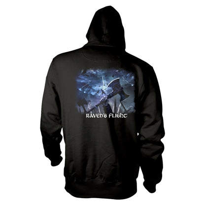 AMON AMARTH - RAVEN'S FLIGHT (BLACK) BLACK Hooded Sweatshirt Small