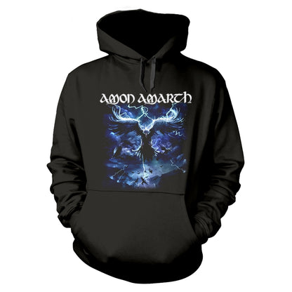 AMON AMARTH - RAVEN'S FLIGHT (BLACK) BLACK Hooded Sweatshirt Small