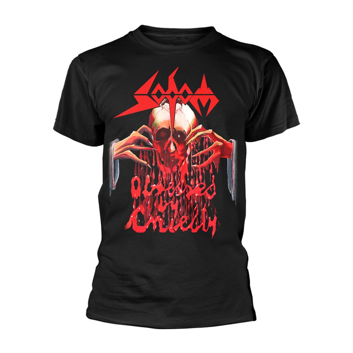 SODOM T Shirt Obsessed by Cruelty Band Logo Official Mens