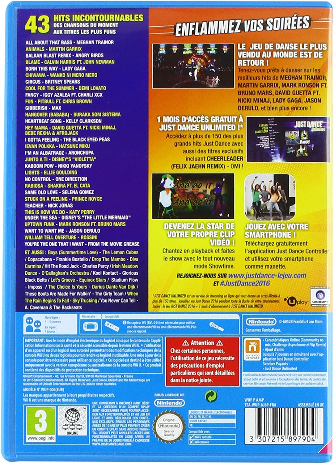 Just Dance 2016 (Englisch im Spiel) (FR