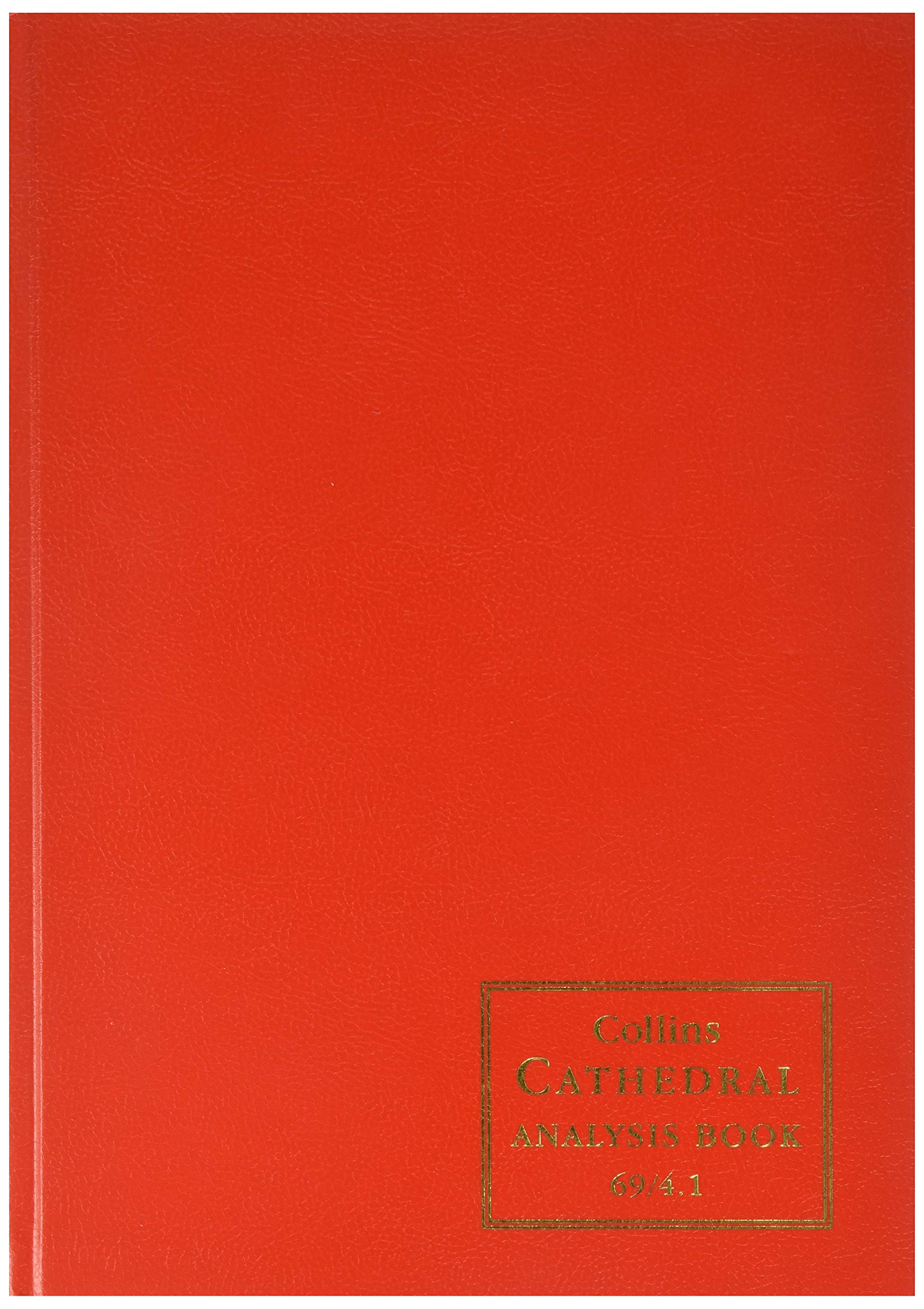 Collins Cathedral Analysis Book 4 Cash Columns 96 Pages 811104/9, Red