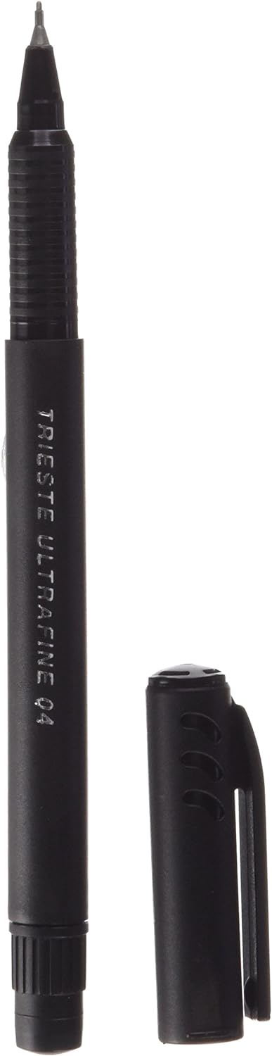 Hainenko Value 0.4 mm Fineliner Pen - Black (Pack of 12