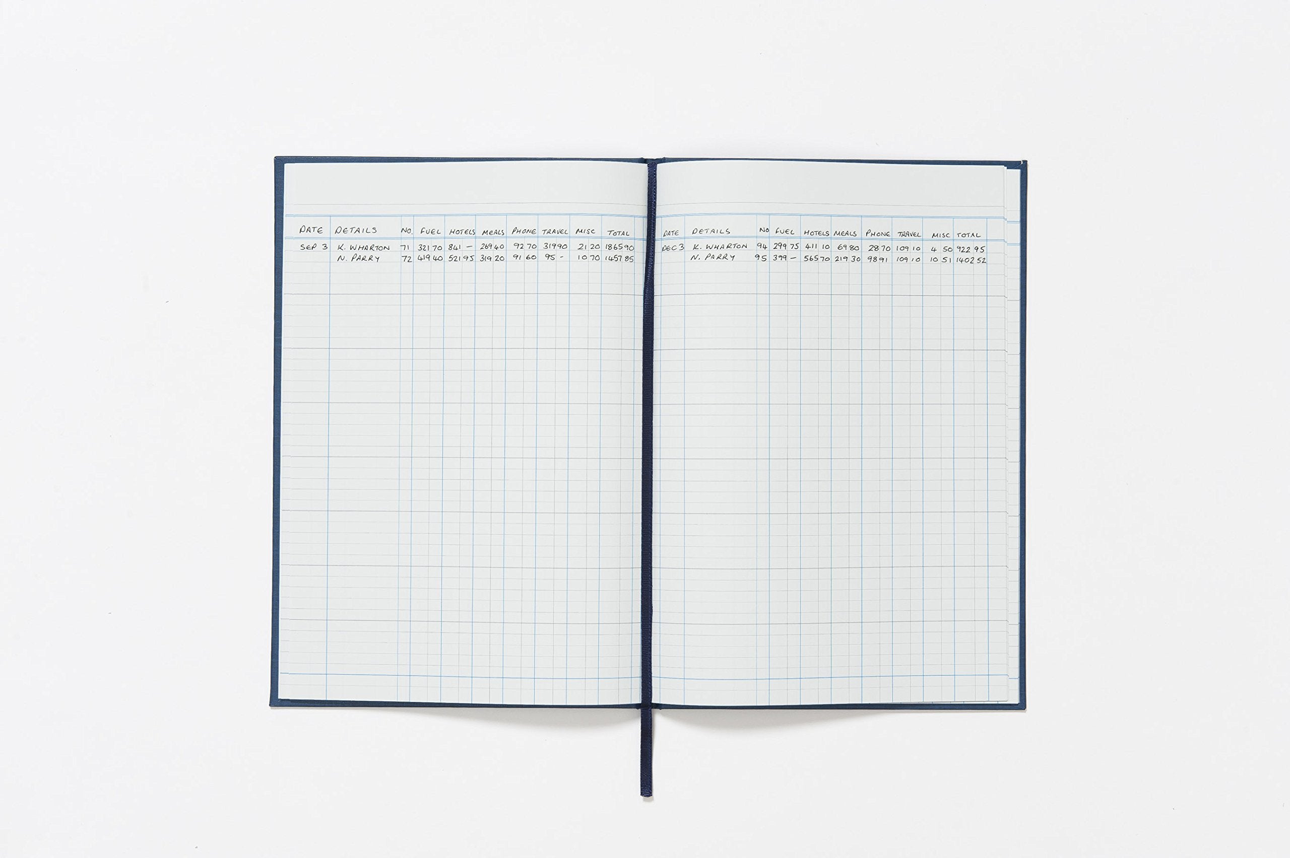 Exacompta - Ref 31/7Z - Guildhall Account Book - 298 x 203mm in Size, Hardback Vinyl Cover, 95gsm Ledger Quality Paper, Traditionally Sewn - 7 Cash Columns