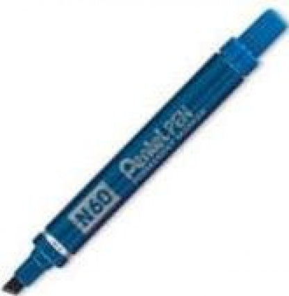 Pentel N60 Permanent Marker Chisel Tip Max.6mm Line Blue Ref N60-C