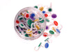 Whitecroft Essentials Tubs Hook Push Pins - Assorted Colours (Pack of 100