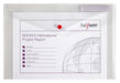 Snopake Foolscap Clear Polyfile  Popper Wallet with Index Tab and Press Stud Closure