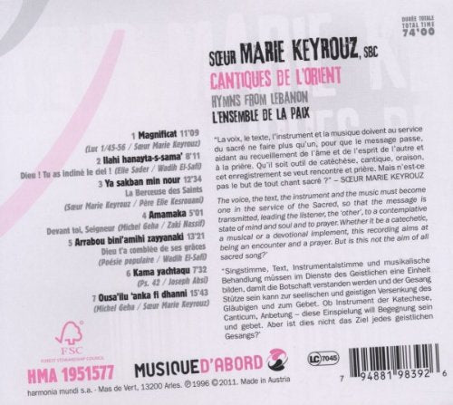 Cantiques de l'orient
