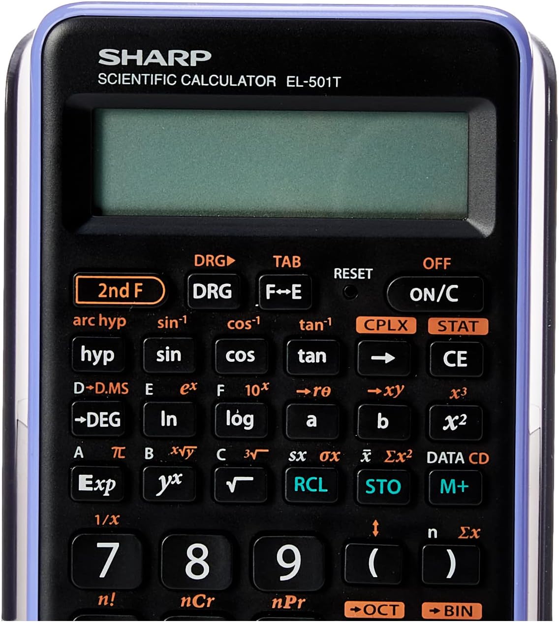 SHARP CALCULATOR SCIENTIFIC EL501TBVL,Black