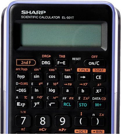 SHARP CALCULATOR SCIENTIFIC EL501TBVL,Black
