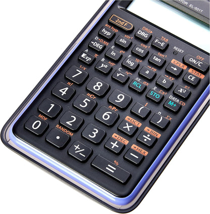 SHARP CALCULATOR SCIENTIFIC EL501TBVL,Black