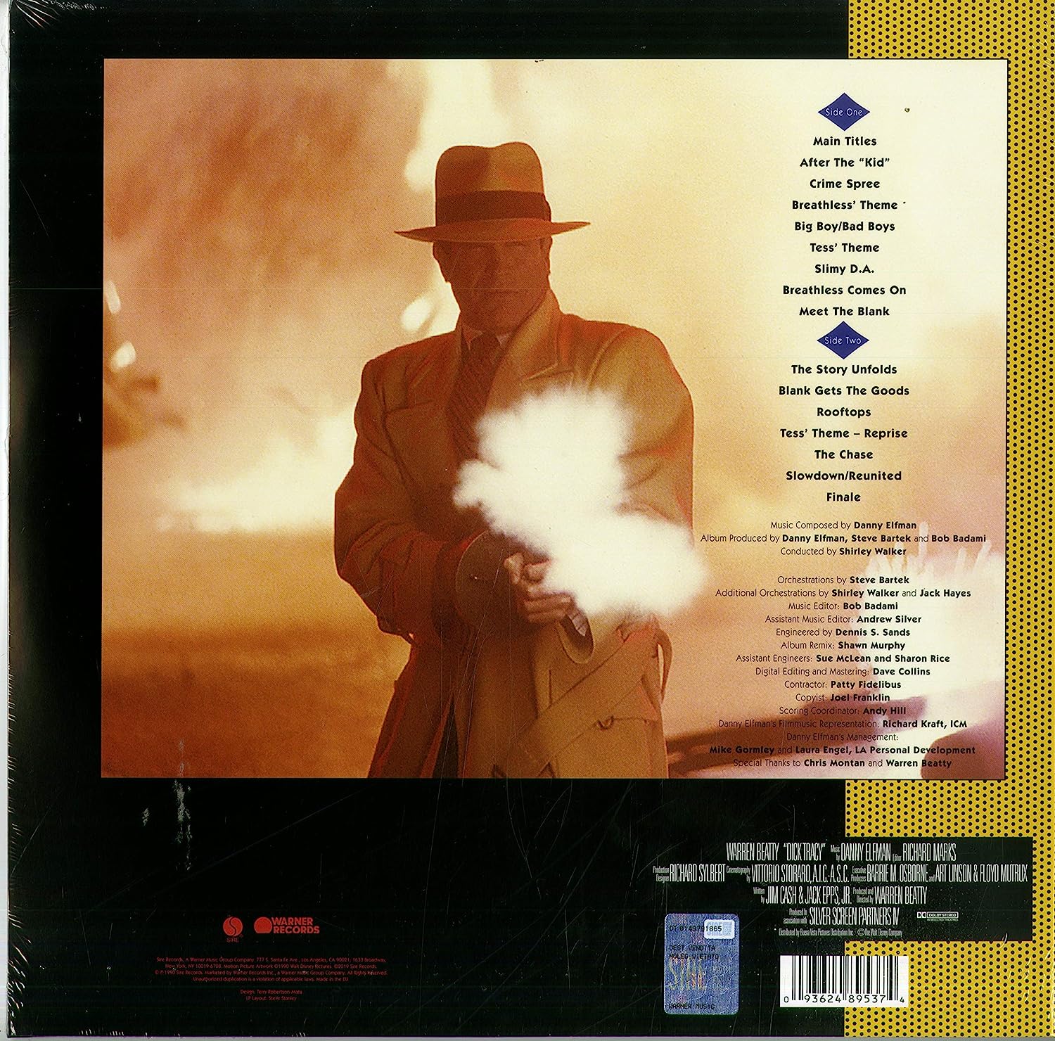Danny Elfman - Dick Tracy Bso (Lp Cobalt Blue