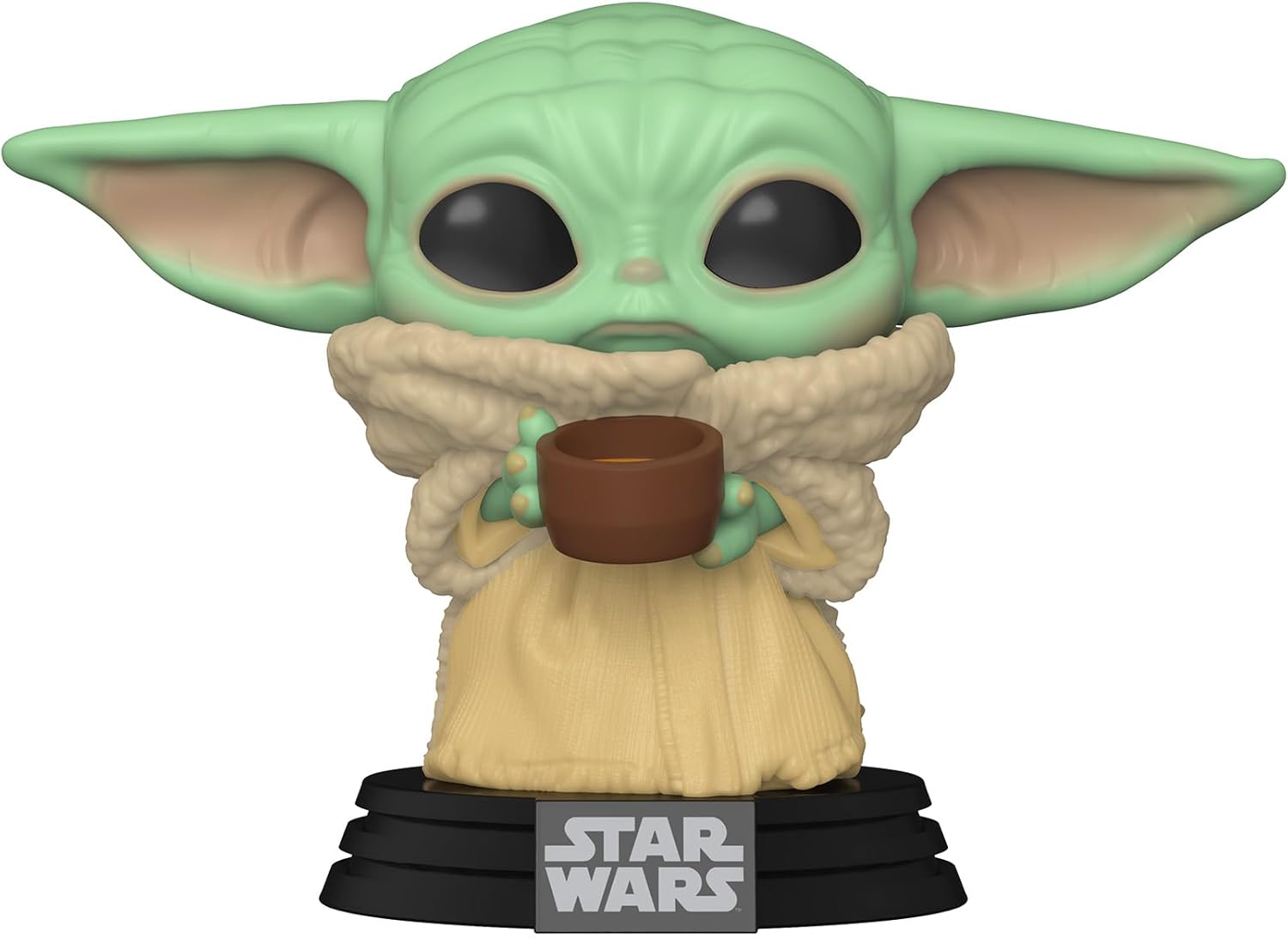 Funko POP! Star Wars: the Mandalorian-Grogu (the Child, Baby Yoda) With Cup - Collectable Vinyl Figure - Gift Idea - Official Merchandise - Toys for Kids & Adults - TV Fans