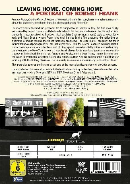 Leaving Home, Coming Home. A Portrait Of Robert Frank.(Region 0 DVD)