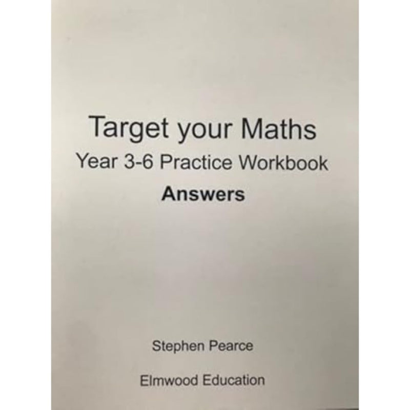 Target your Maths Year 3-6 Practice Workbook Answers