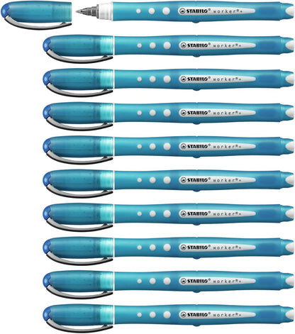 Rollerball - STABILO worker+ colorful - Pack of 10