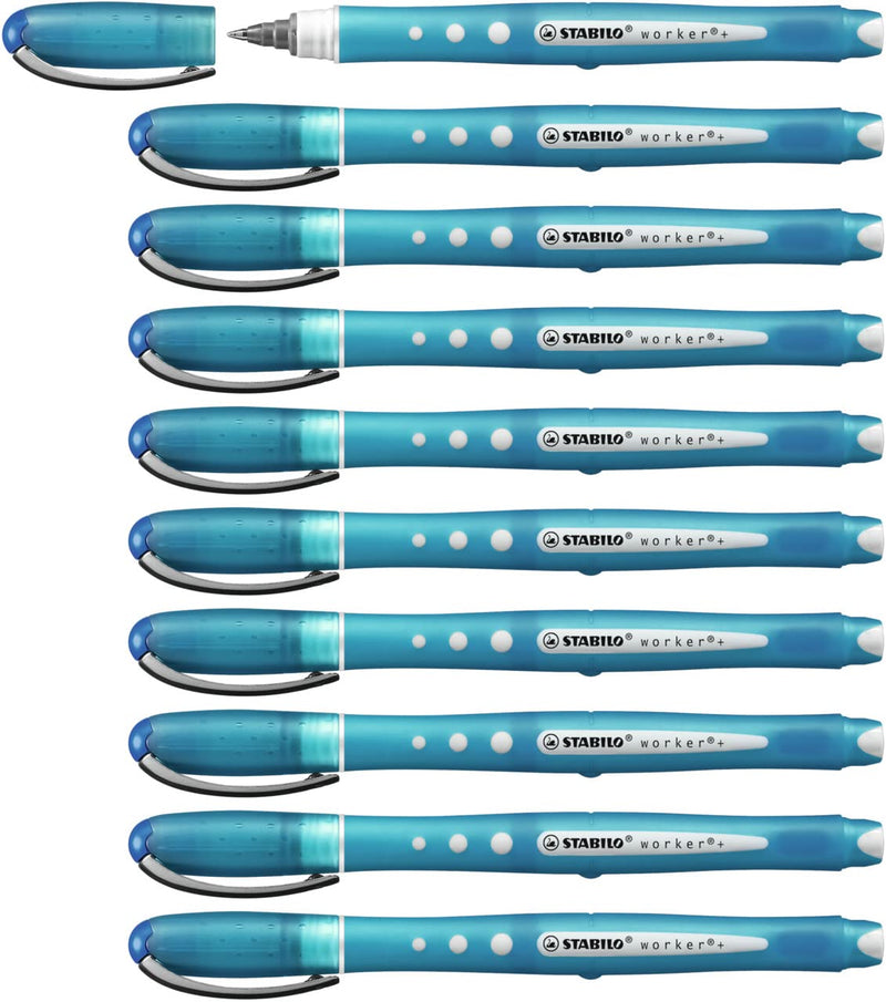 Rollerball - STABILO worker+ colorful - Pack of 10