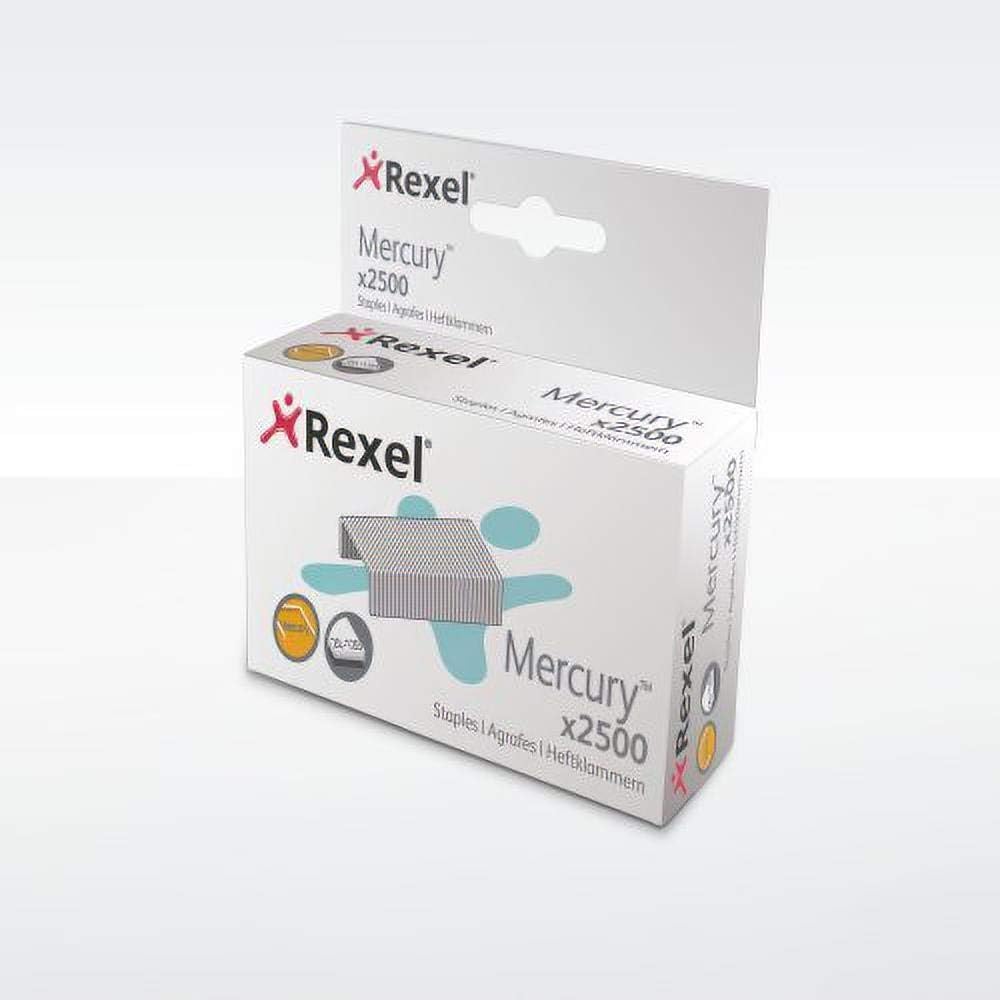 Rexel Mercury Heavy Duty Staples, For up to 120 Sheets, Use with the Mercury Heavy Duty Stapler, Box of 2500, 2100928