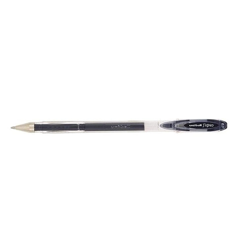 Uni-ball 322978 SigNo UM120 Gel Rollerball Pen 0.7 mm Tip 0.4 mm Line Ref 9001180 - Black, Pack of 12