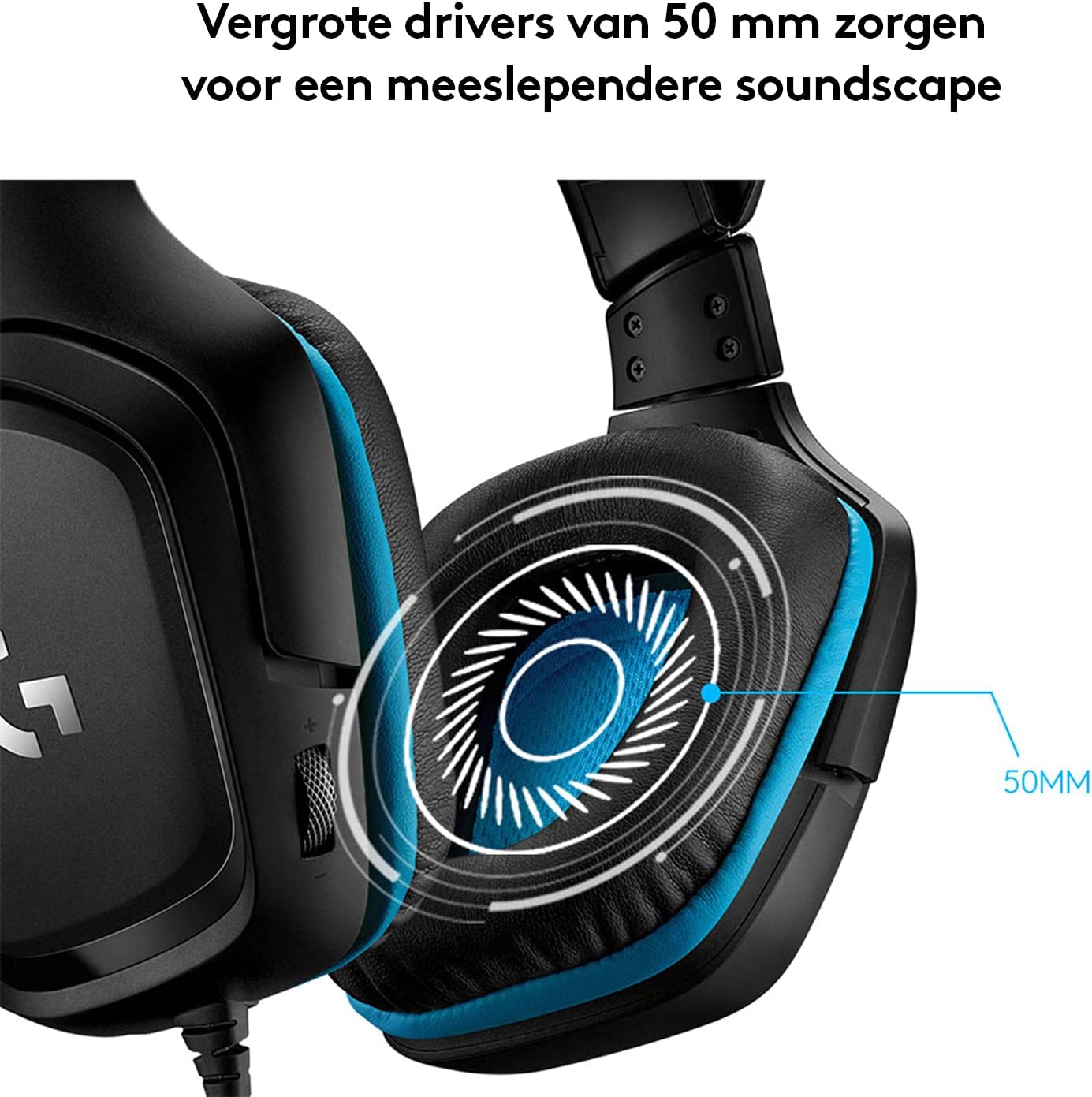 Logitech G432 kabelgebundenes Gaming-Headset, 7.1 Surround Sound, DTS Headphone:X 2.0, Bügelmikrofon mit Flip-Stummschaltung, Ohrpolster mit Kunstleder, PC/Mac/Xbox One/PS4/Nintendo Switch - Schwarz
