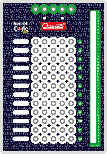 Quercetti - 1001 Secret Code - Educational Toy Board Game for kids - Cracking Game