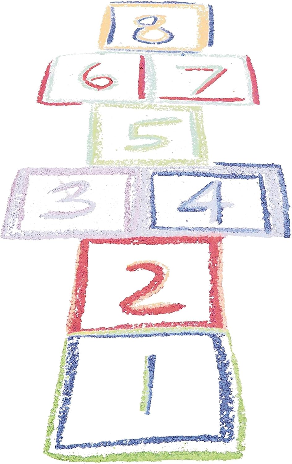 Eddy Toys - straatkrijt, kinderkrijt, 15-delig, verschillende kleuren, 90726