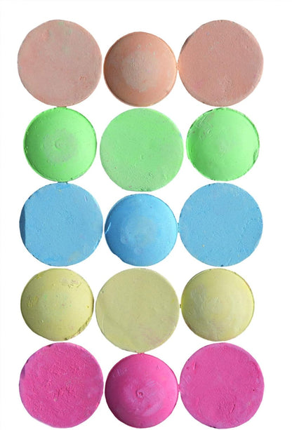 Eddy Toys - straatkrijt, kinderkrijt, 15-delig, verschillende kleuren, 90726