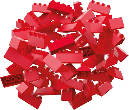Hubelino 400369 68-teiliges Dachsteine Set Building Blocks, Compatible