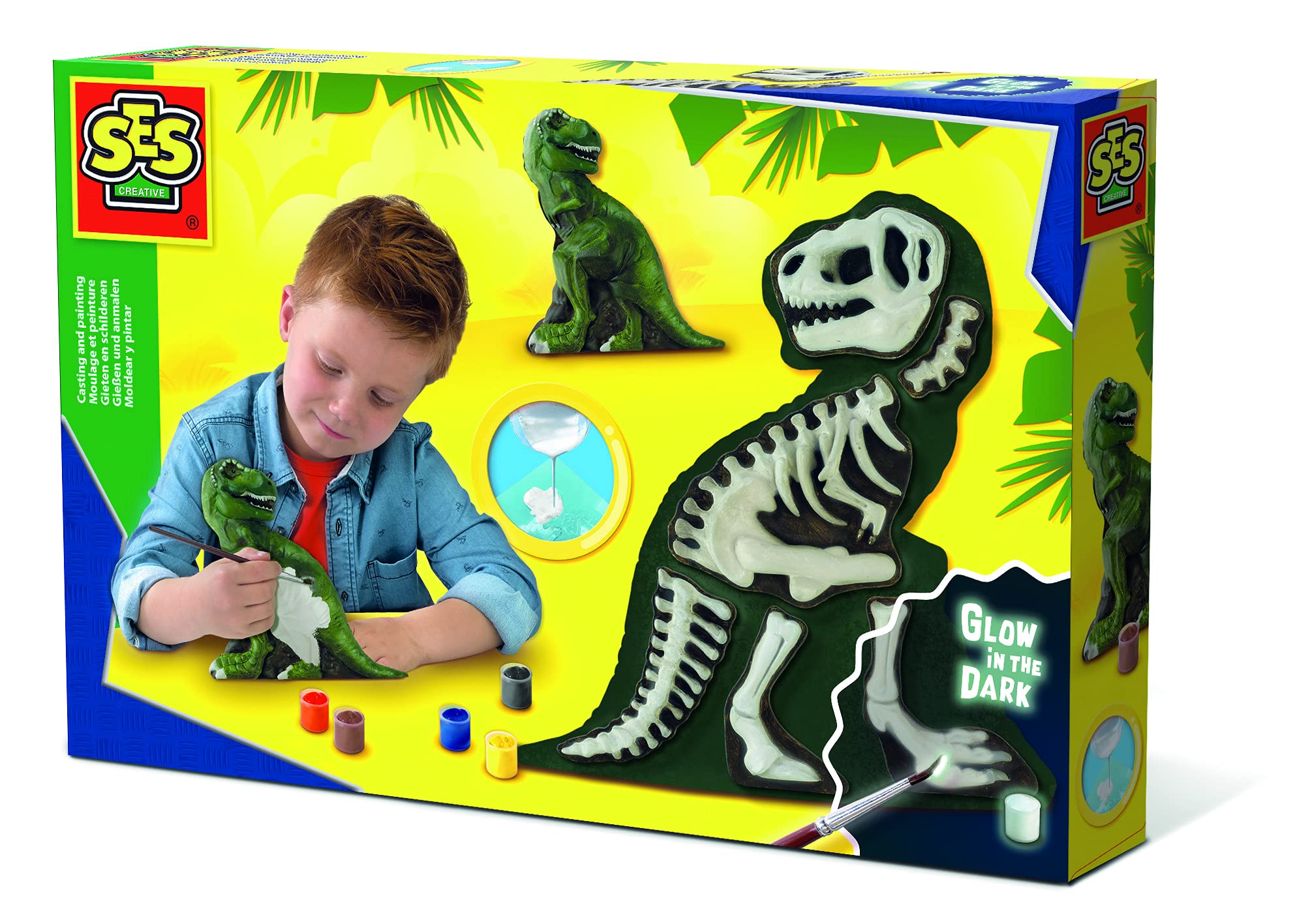 Casting and painting - T-Rex with skeleton