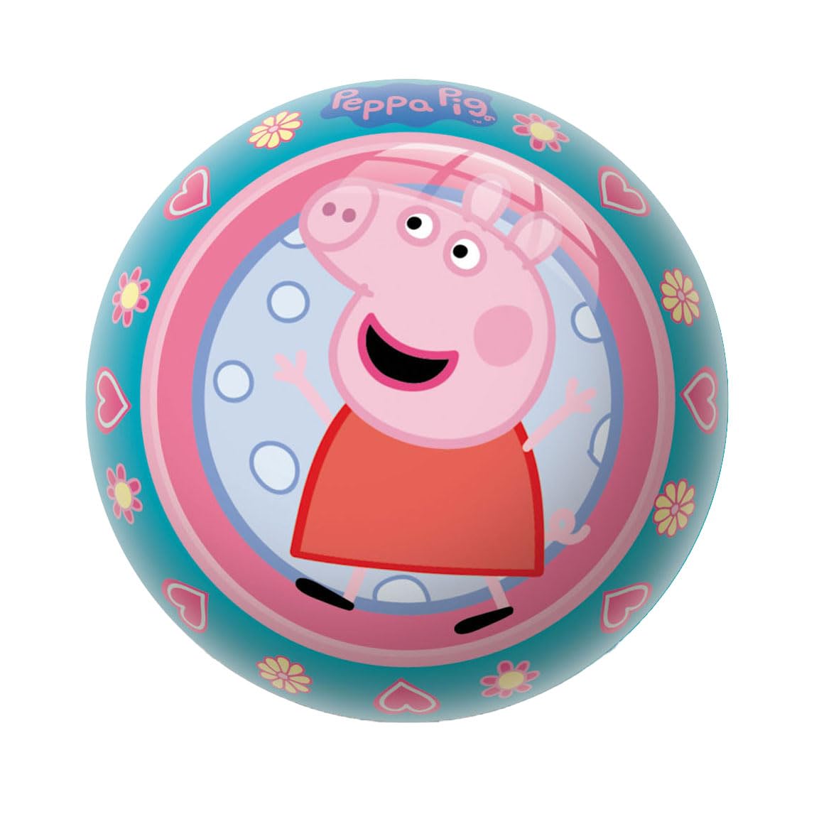 Peppa Pig Peppa Pig-S2411695 Pelota Bioball, 140 Mm, Multicolor (Mondo Toys 5947
