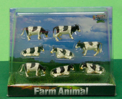 Kids Globe 8 Friesian Cattle