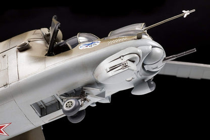 Zvezda 1:48 MIL Mi-24V/VP(HIND) Combat Helicopter, maqueta de construcción de plástico, Kit de Montaje, réplica Detallada, Multicolor (4823