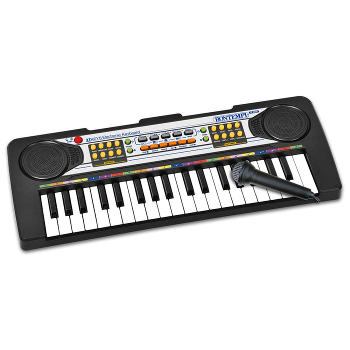 Bontempi- Electronic Keyboard with Microphone, Multicolor, 42.5 x 16 x 60 cm (12 3730)