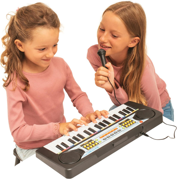 Bontempi- Electronic Keyboard with Microphone, Multicolor, 42.5 x 16 x 60 cm (12 3730)
