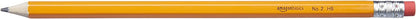 Whitecroft Essentials 37691 Stationery Tubs Pencil Erasers - Assorted Colours (Pack of 25) & Amazon Basics Presharpened Wood Cased #2 HB Pencils, 150 Pack