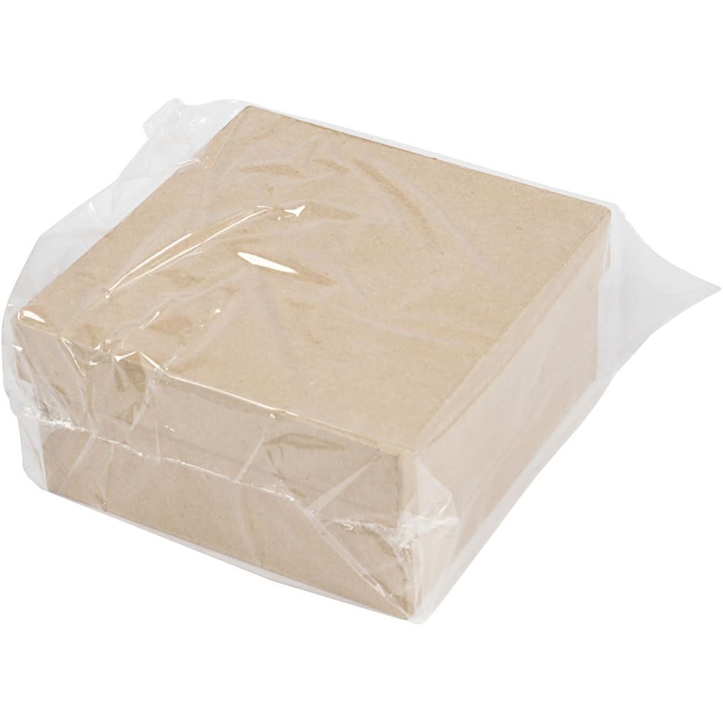 Creativ 10+12 5+15 cm Papier Mache Square Boxes 3 Assorted