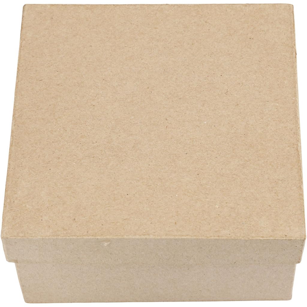 Creativ 10+12 5+15 cm Papier Mache Square Boxes 3 Assorted