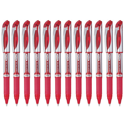 Pentel Energel XM 0.7mm Tip Gel pen - Red (Pack of 12